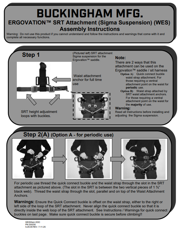 Ergovation™ SRT Attachment (Sigma Suspension) (WES) Assembly ...
